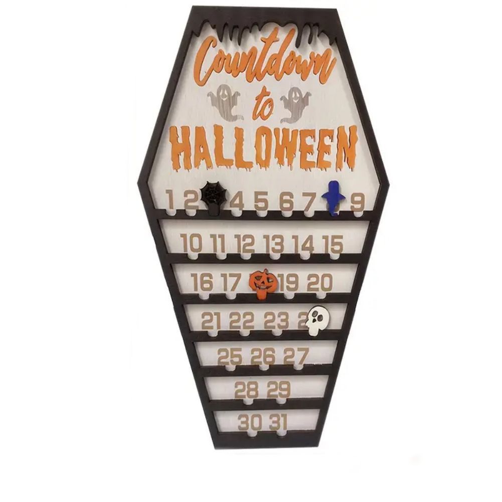 Halloween Countdown Calendar Ornaments Decoration - 0 - Scribble Snacks