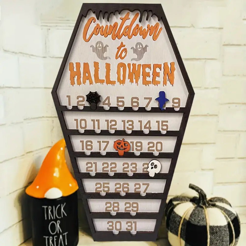 Halloween Countdown Calendar Ornaments Decoration - 0 - Scribble Snacks