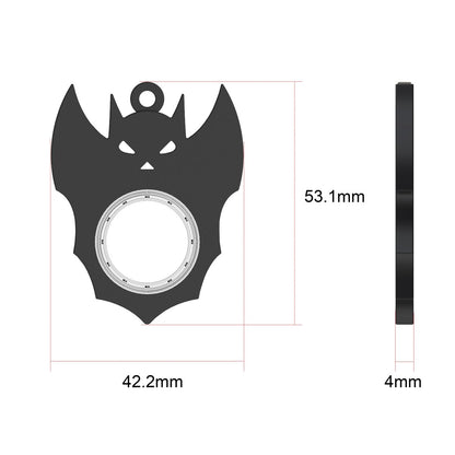 Halloween Creative Fidget Spinner Toy Bat Demon Ghost Keychain Hand Spinner Anti - Anxiety Toy Relieves Stress Bottle Opener Kids Toy - 4 - Scribble Snacks