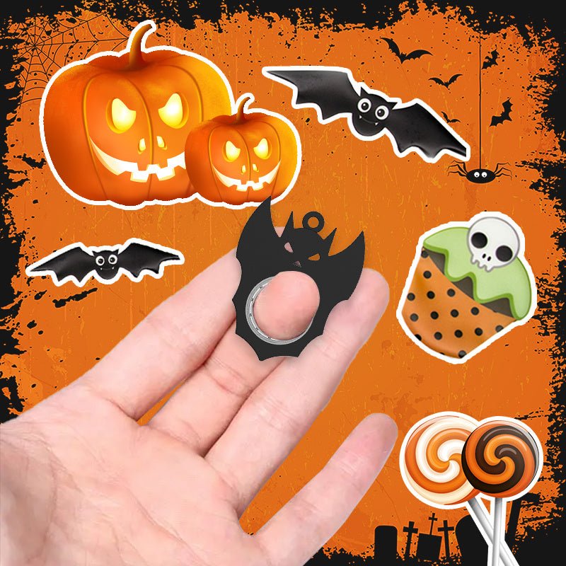 Halloween Creative Fidget Spinner Toy Bat Demon Ghost Keychain Hand Spinner Anti - Anxiety Toy Relieves Stress Bottle Opener Kids Toy - 4 - Scribble Snacks