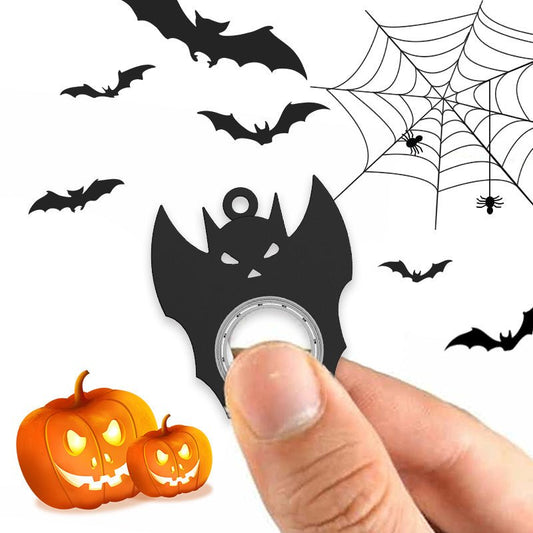 Halloween Creative Fidget Spinner Toy Bat Demon Ghost Keychain Hand Spinner Anti - Anxiety Toy Relieves Stress Bottle Opener Kids Toy - 4 - Scribble Snacks