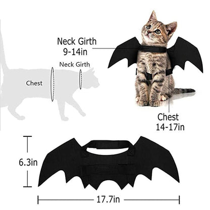 Halloween Creative Halloween Pet Cat Small Dogs Bat Wings Halloween Cat Wings Accessories Halloween Decorations Pet Supplies - 4 - Scribble Snacks