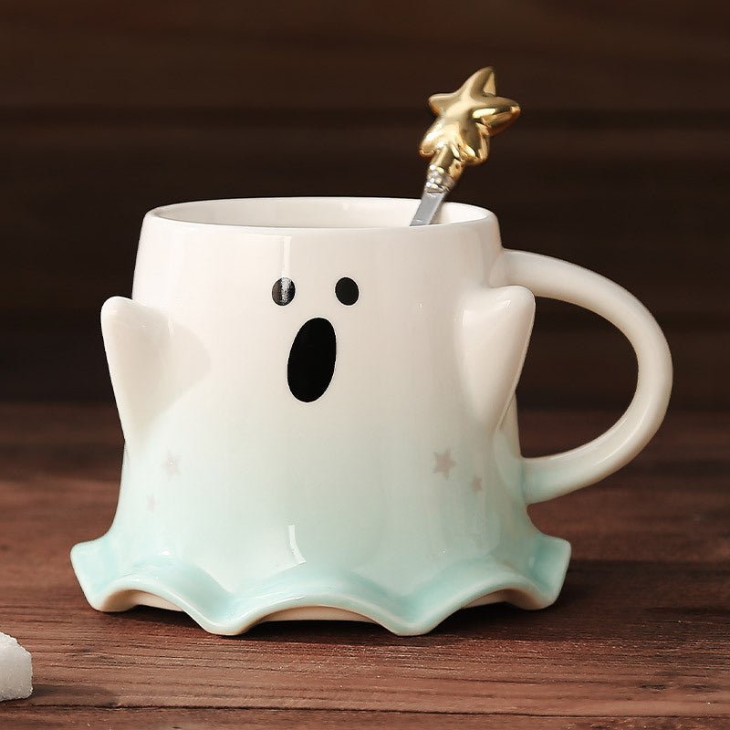 Halloween Cute Ghost Ceramic Cup - 0 - Scribble Snacks