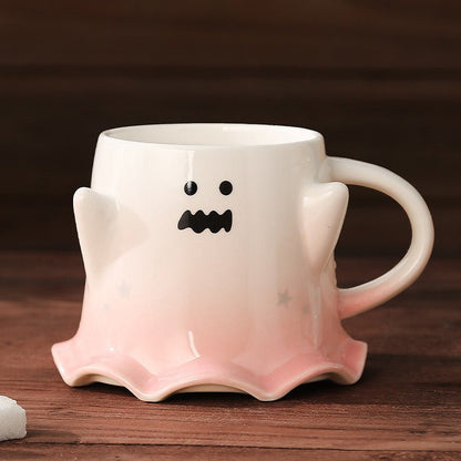 Halloween Cute Ghost Ceramic Cup - 0 - Scribble Snacks