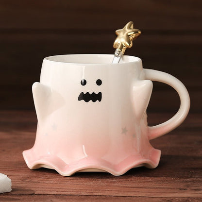 Halloween Cute Ghost Ceramic Cup - 0 - Scribble Snacks