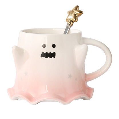 Halloween Cute Ghost Ceramic Cup - 0 - Scribble Snacks