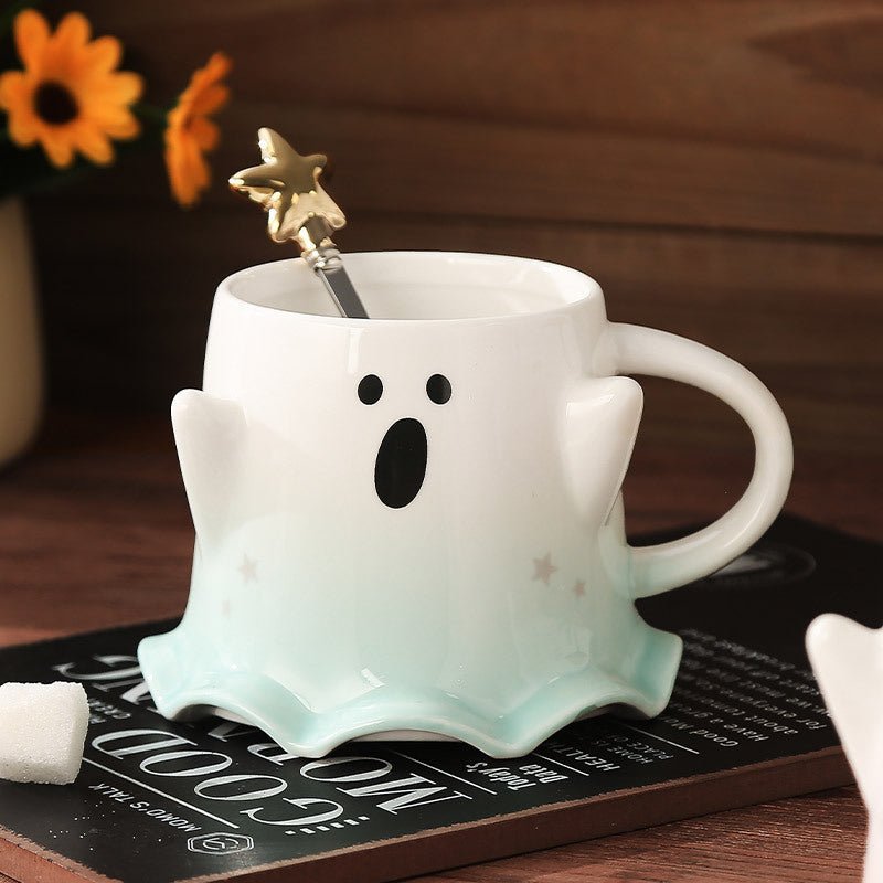 Halloween Cute Ghost Ceramic Cup - 0 - Scribble Snacks