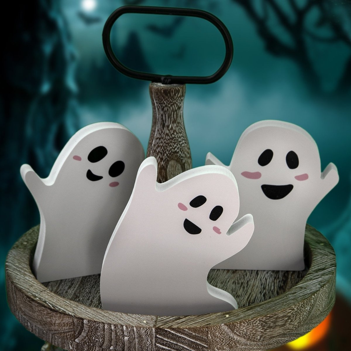 Halloween Cute Ghost Desktop Decoration - 0 - Scribble Snacks