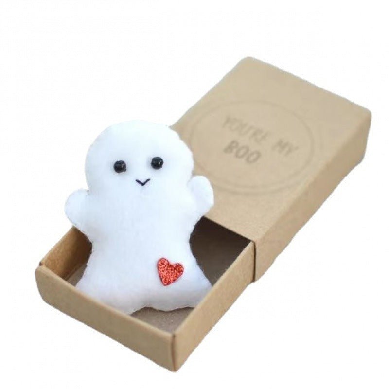 Halloween Cute Ghost Matchbox Gift Love Hug Mini Ghost Gift Band Greeting Card - 0 - Scribble Snacks