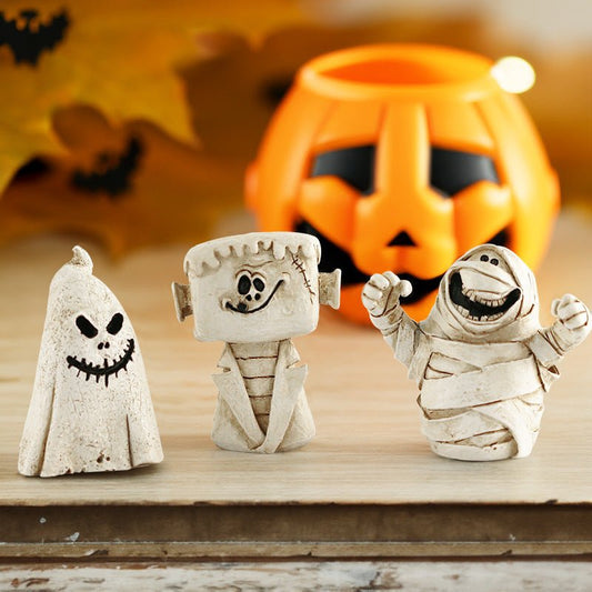 Halloween Cute Pumpkin Ghost Ornaments Scene Desktop Decorations - 4 - Scribble Snacks