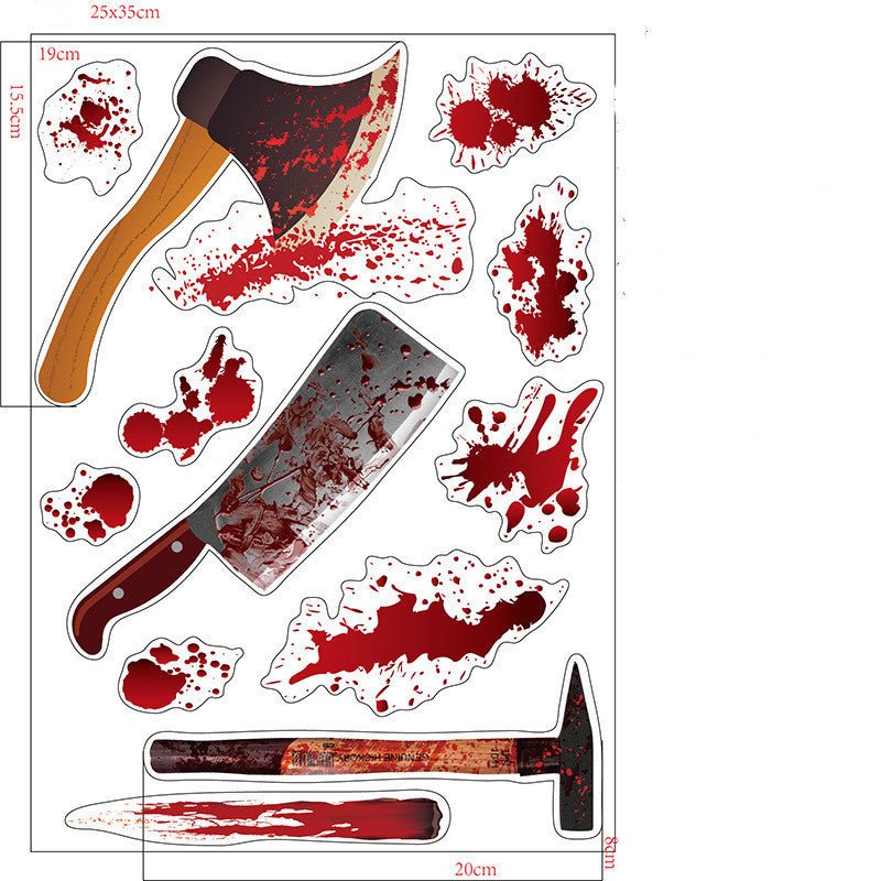 Halloween Decoration Bloodmark Wall Sticker Window Sticker - 0 - Scribble Snacks