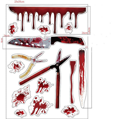 Halloween Decoration Bloodmark Wall Sticker Window Sticker - 0 - Scribble Snacks