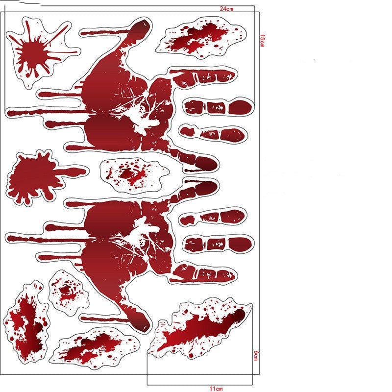 Halloween Decoration Bloodmark Wall Sticker Window Sticker - 0 - Scribble Snacks