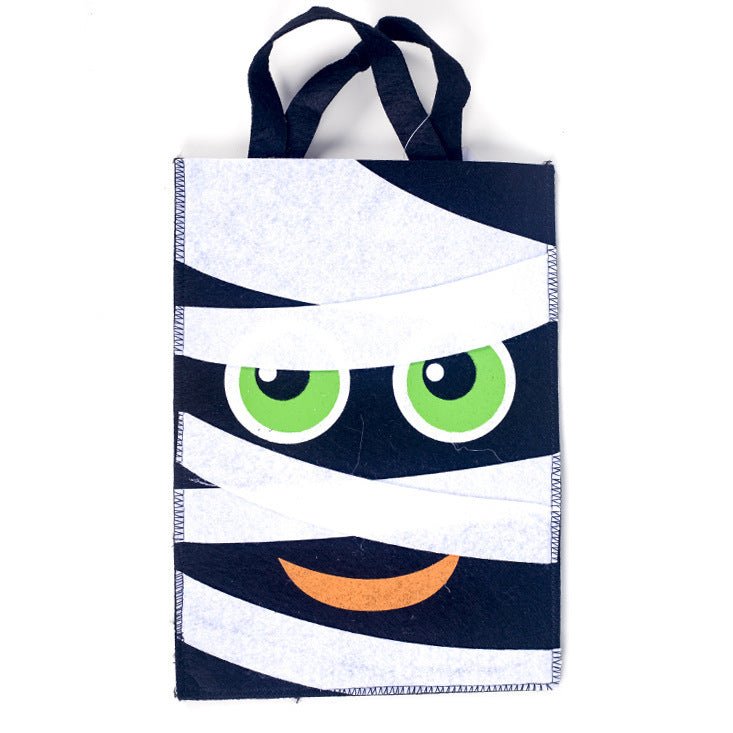 Halloween Decoration Fabric Felt Portable Storage Bag - 0 - Scribble Snacks