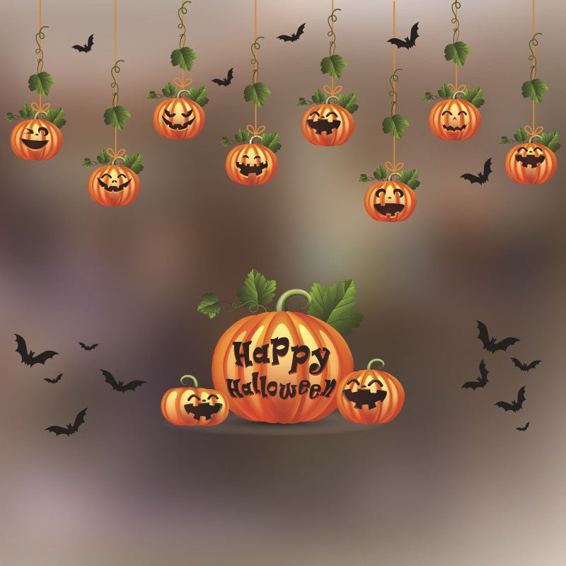 Halloween Decoration Kindergarten Stickers Glass Door - 0 - Scribble Snacks