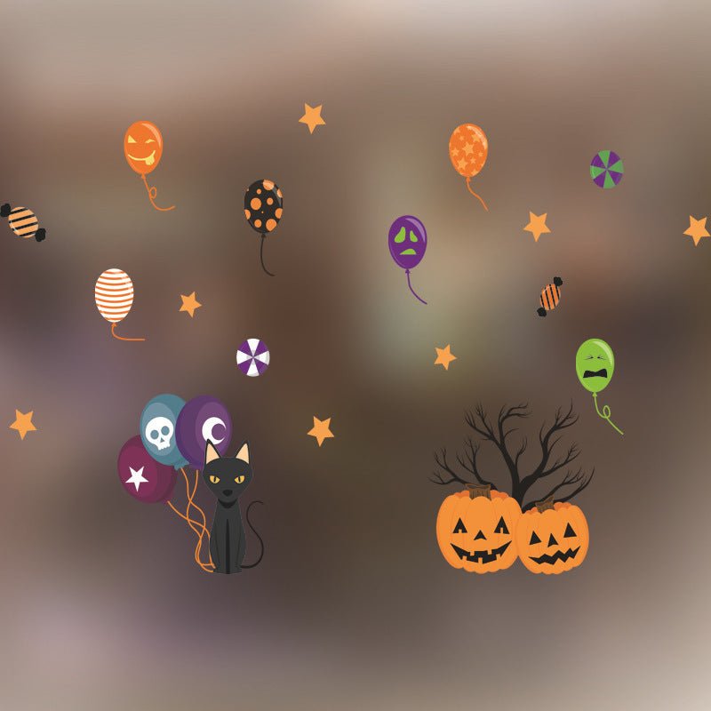 Halloween Decoration Kindergarten Stickers Glass Door - 0 - Scribble Snacks