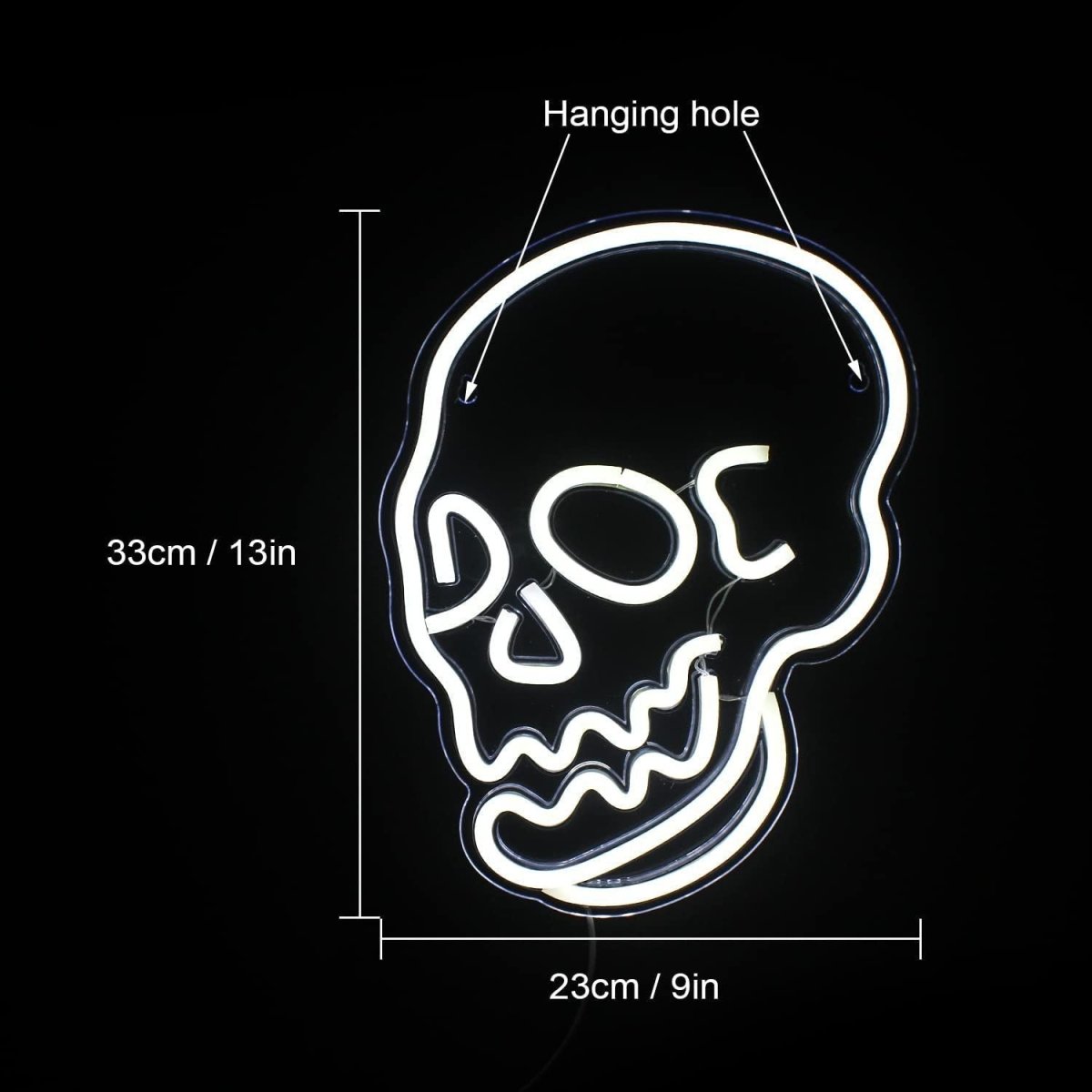 Halloween Decoration LED Neon Skull - 0 - Scribble Snacks