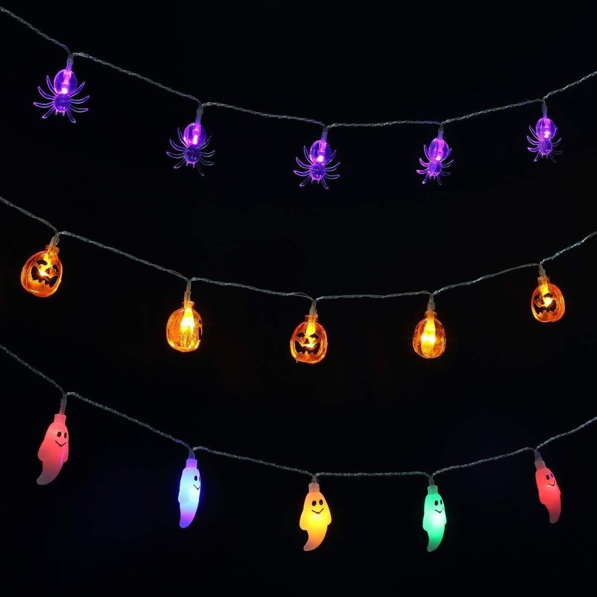 Halloween Decoration Lights Bat String Lights For Garden Gate Yard Halloween Christmas Decoration - 0 - Scribble Snacks