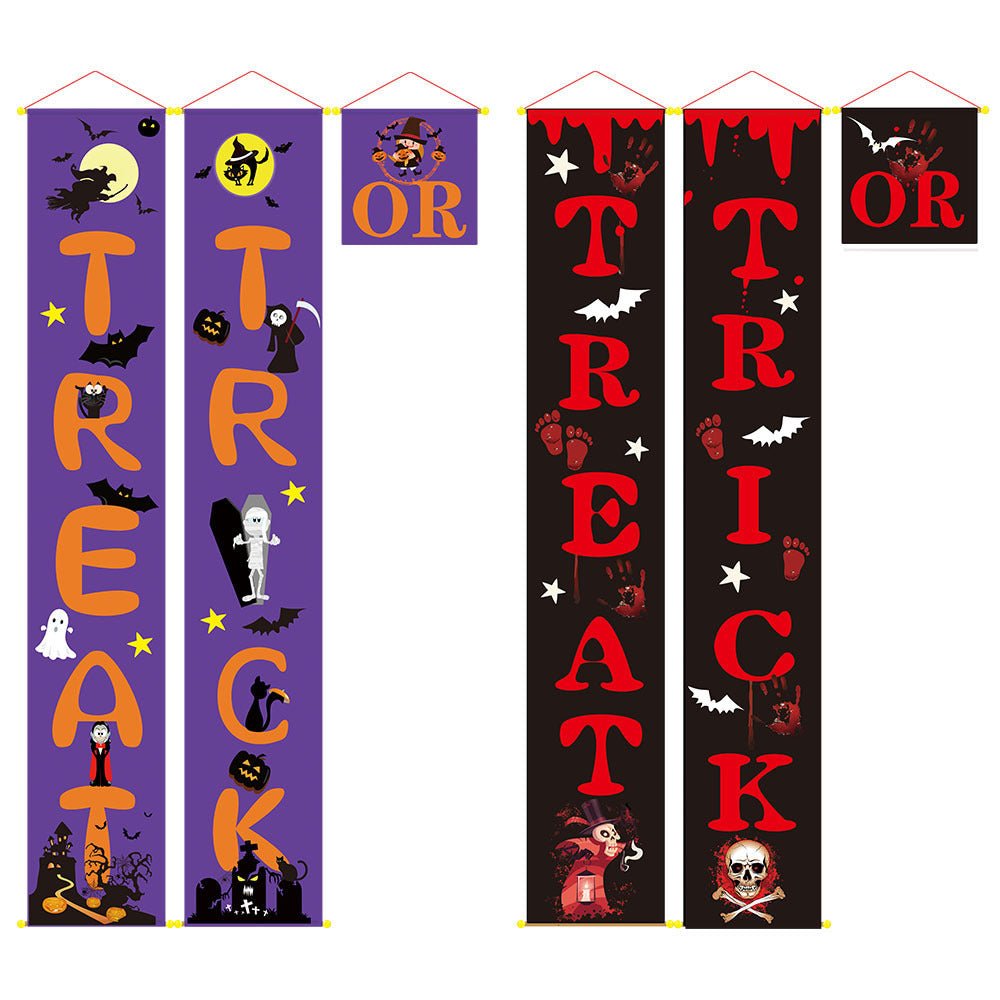 Halloween decoration outdoor banner halloween couplets - 0 - Scribble Snacks