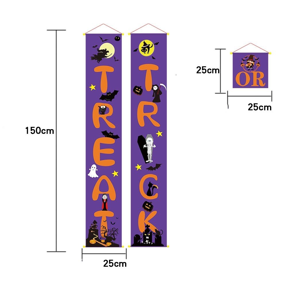 Halloween decoration outdoor banner halloween couplets - 0 - Scribble Snacks