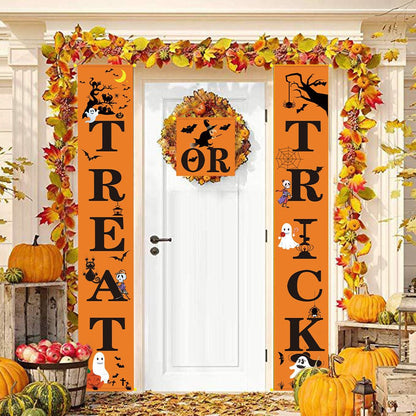 Halloween decoration outdoor banner halloween couplets - 0 - Scribble Snacks