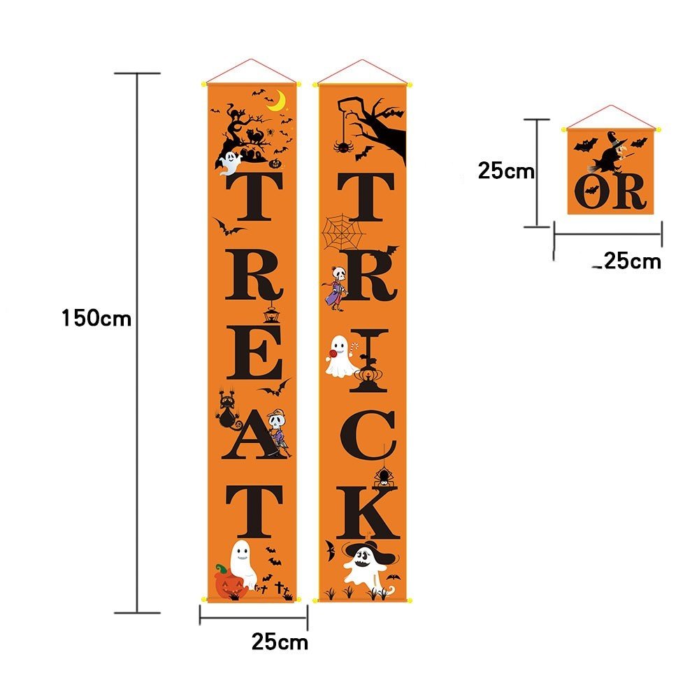 Halloween decoration outdoor banner halloween couplets - 0 - Scribble Snacks