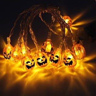 Halloween Decoration Pumpkin Light LED String Lights Lantern - 0 - Scribble Snacks