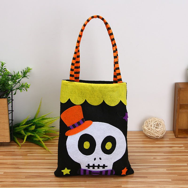 Halloween Decoration Pumpkin Nonwoven Candy Bag - 0 - Scribble Snacks