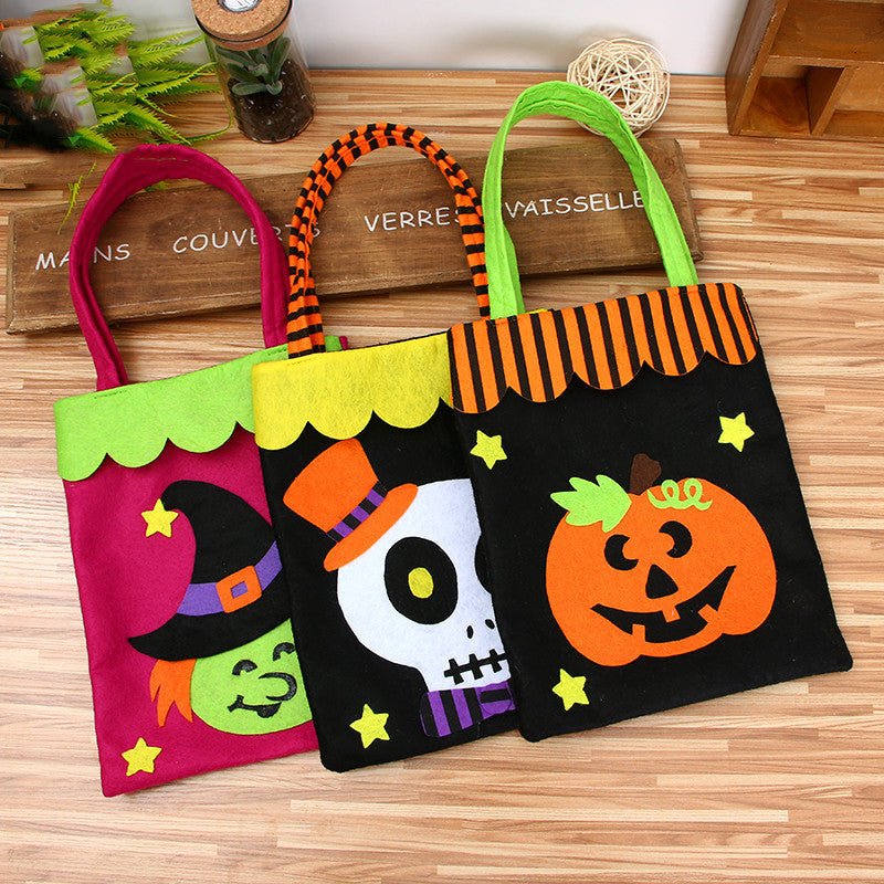 Halloween Decoration Pumpkin Nonwoven Candy Bag - 0 - Scribble Snacks