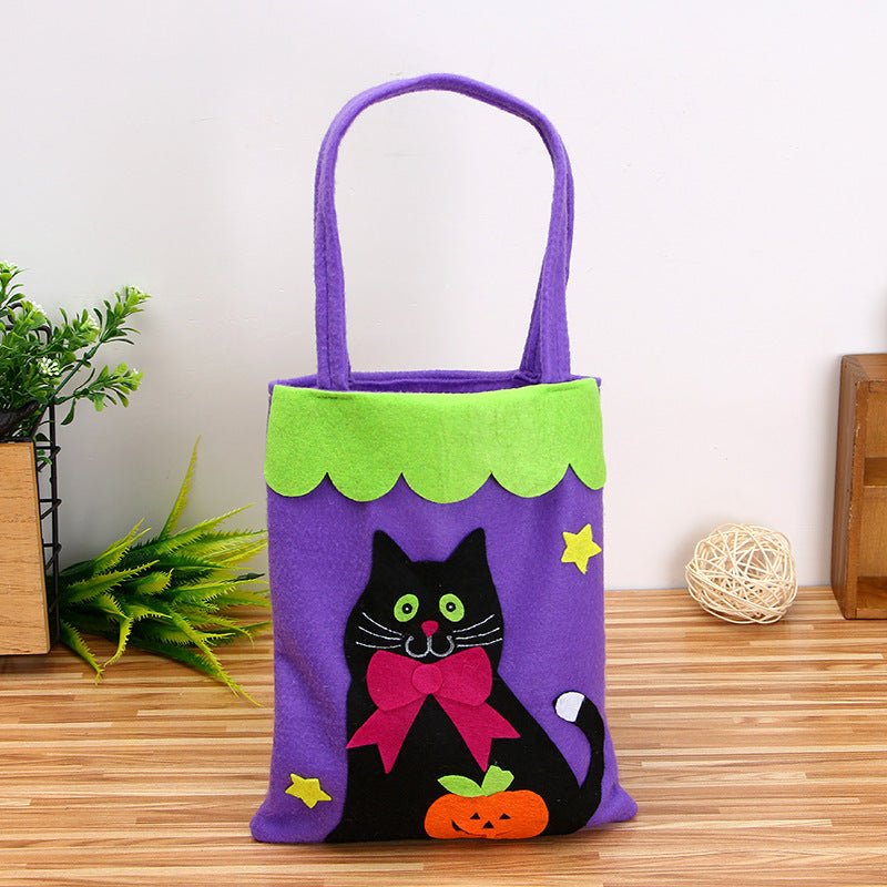 Halloween Decoration Pumpkin Nonwoven Candy Bag - 0 - Scribble Snacks