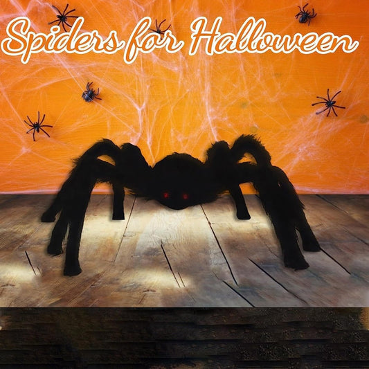 Halloween Decoration Simulation Plush Spider - 0 - Scribble Snacks