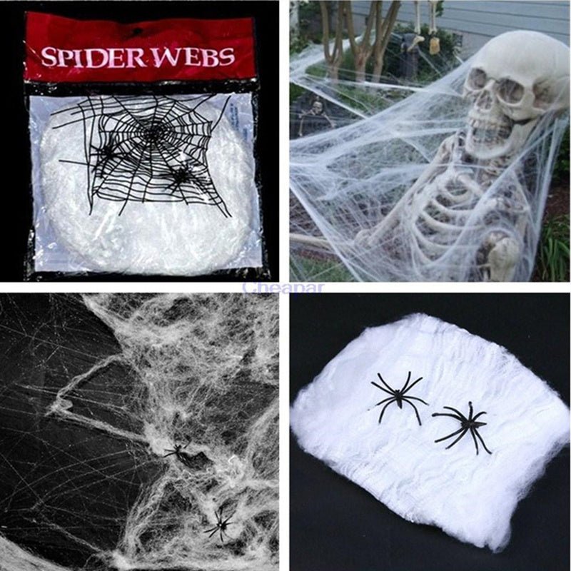 Halloween Decoration Spider Cotton Spider Web - 0 - Scribble Snacks