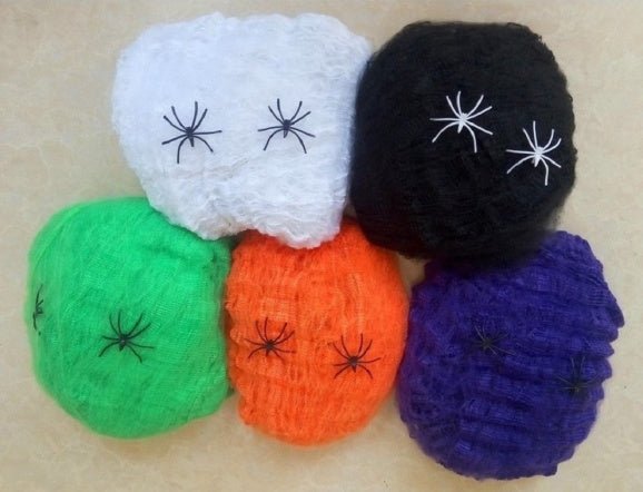 Halloween Decoration Spider Cotton Spider Web - 0 - Scribble Snacks