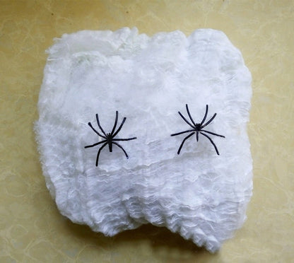 Halloween Decoration Spider Cotton Spider Web - 0 - Scribble Snacks