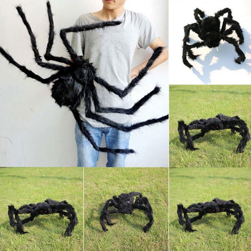 Halloween Decoration Spider Plush Spider Web - 0 - Scribble Snacks