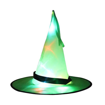 Halloween Decoration Witch Hat LED Lights Halloween Elf Ears Kids Home Party Decor Supplies Outdoor Tree Hanging Ornament - 0 - Scribble Snacks