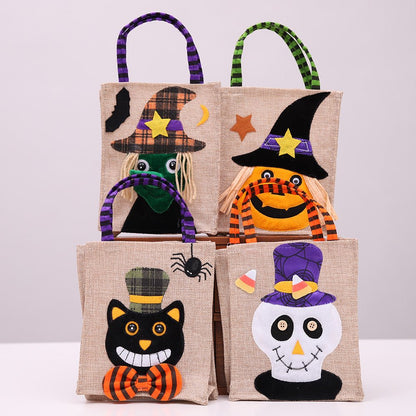 Halloween Decorations Cartoon Pumpkin Skull Witch Candy Bag - 0 - Scribble Snacks