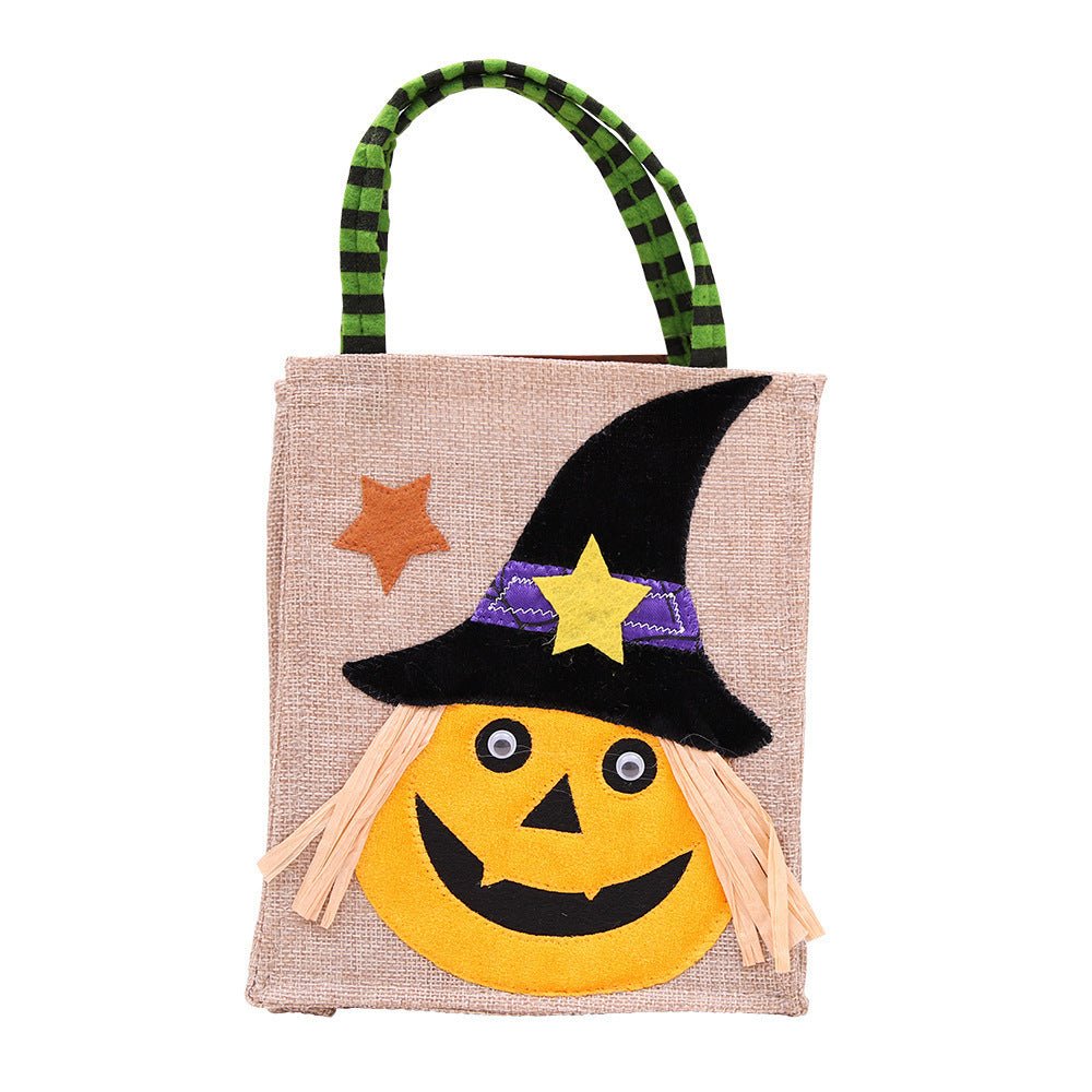 Halloween Decorations Cartoon Pumpkin Skull Witch Candy Bag - 0 - Scribble Snacks