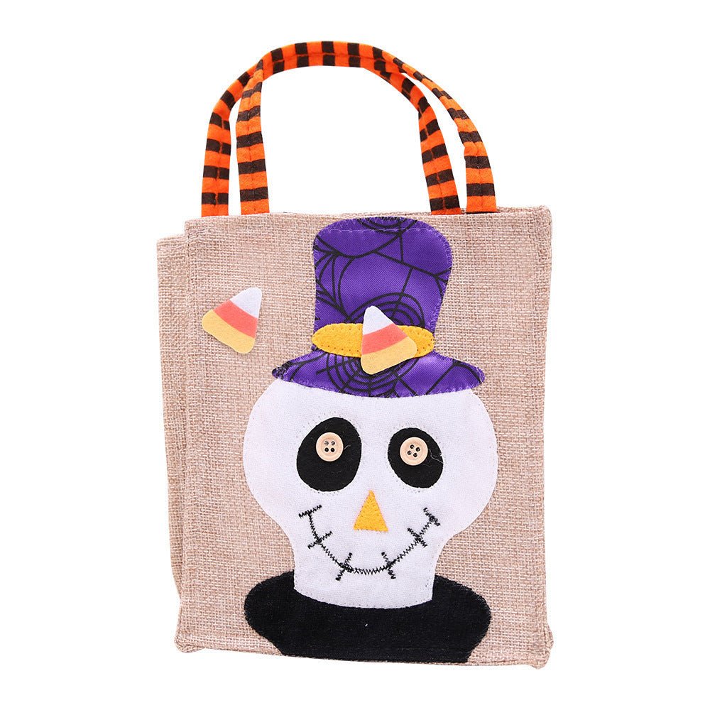 Halloween Decorations Cartoon Pumpkin Skull Witch Candy Bag - 0 - Scribble Snacks