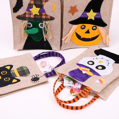 Halloween Decorations Cartoon Pumpkin Skull Witch Candy Bag - 0 - Scribble Snacks