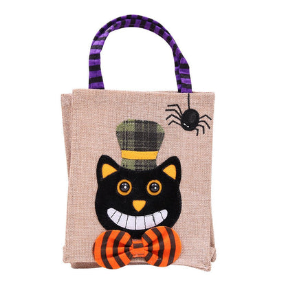 Halloween Decorations Cartoon Pumpkin Skull Witch Candy Bag - 0 - Scribble Snacks