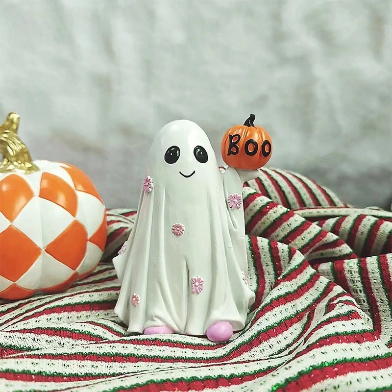 Halloween Decorations Cute Ghost Desktop Ornaments - 0 - Scribble Snacks