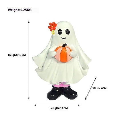 Halloween Decorations Cute Ghost Desktop Ornaments - 0 - Scribble Snacks