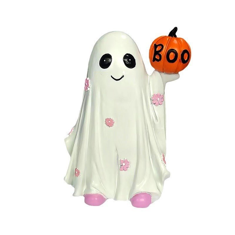 Halloween Decorations Cute Ghost Desktop Ornaments - 0 - Scribble Snacks