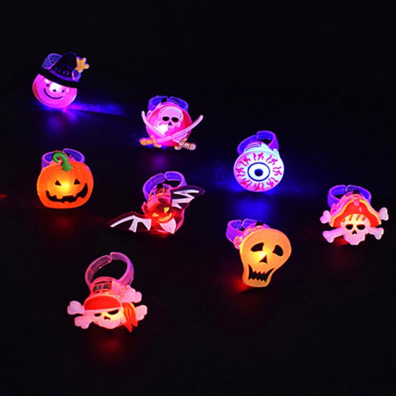 Halloween Decorations Halloween Glowing Brooch Ring - 0 - Scribble Snacks