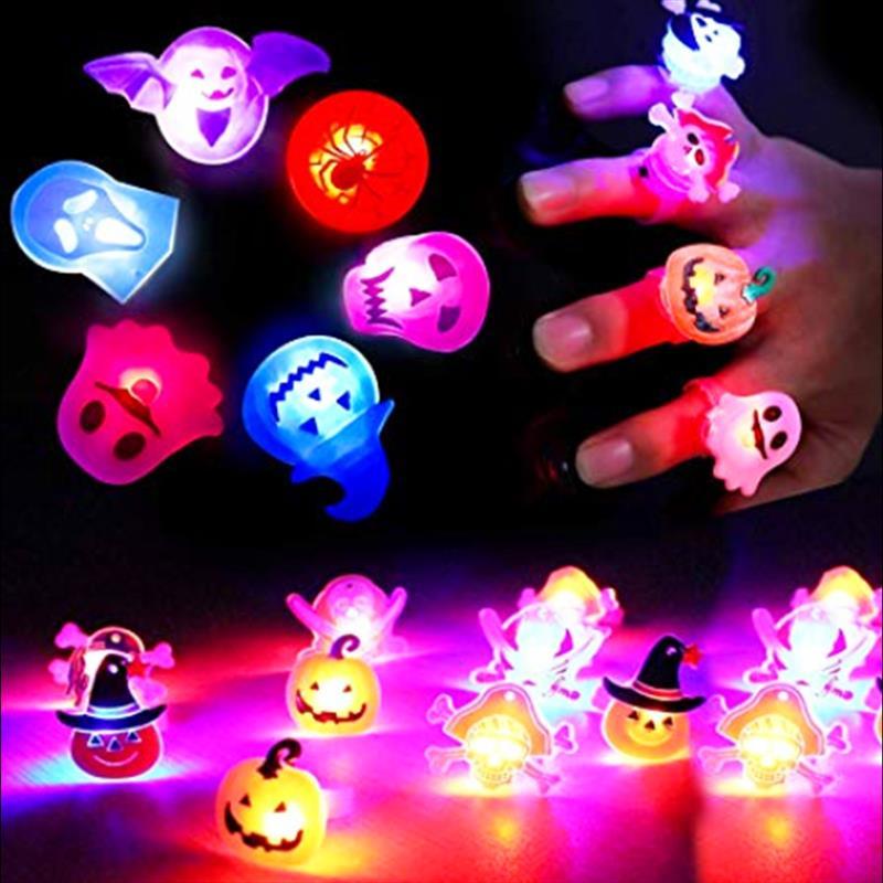 Halloween Decorations Halloween Glowing Brooch Ring - 0 - Scribble Snacks