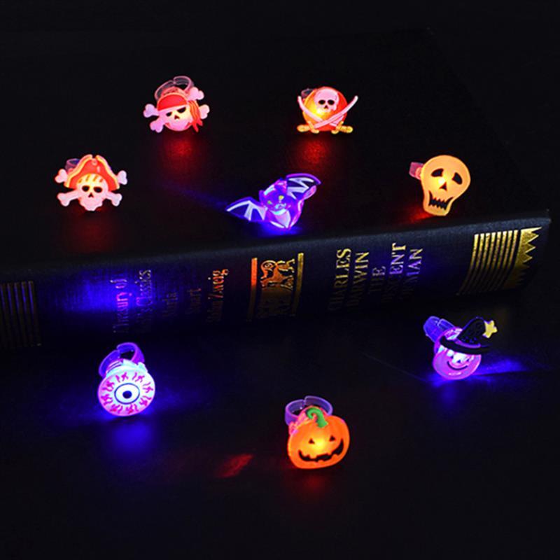 Halloween Decorations Halloween Glowing Brooch Ring - 0 - Scribble Snacks