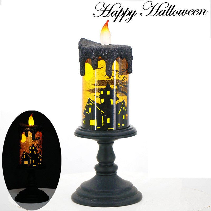 Halloween Decorations Skull Candle Light Ornament Glowing - 0 - Scribble Snacks