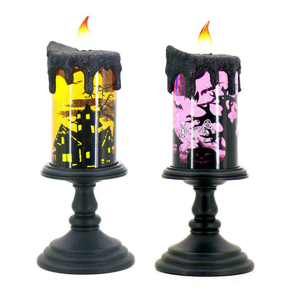 Halloween Decorations Skull Candle Light Ornament Glowing - 0 - Scribble Snacks