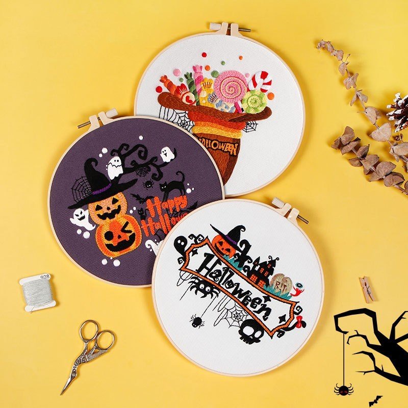 Halloween DIY Embroidery Material Bag - 0 - Scribble Snacks